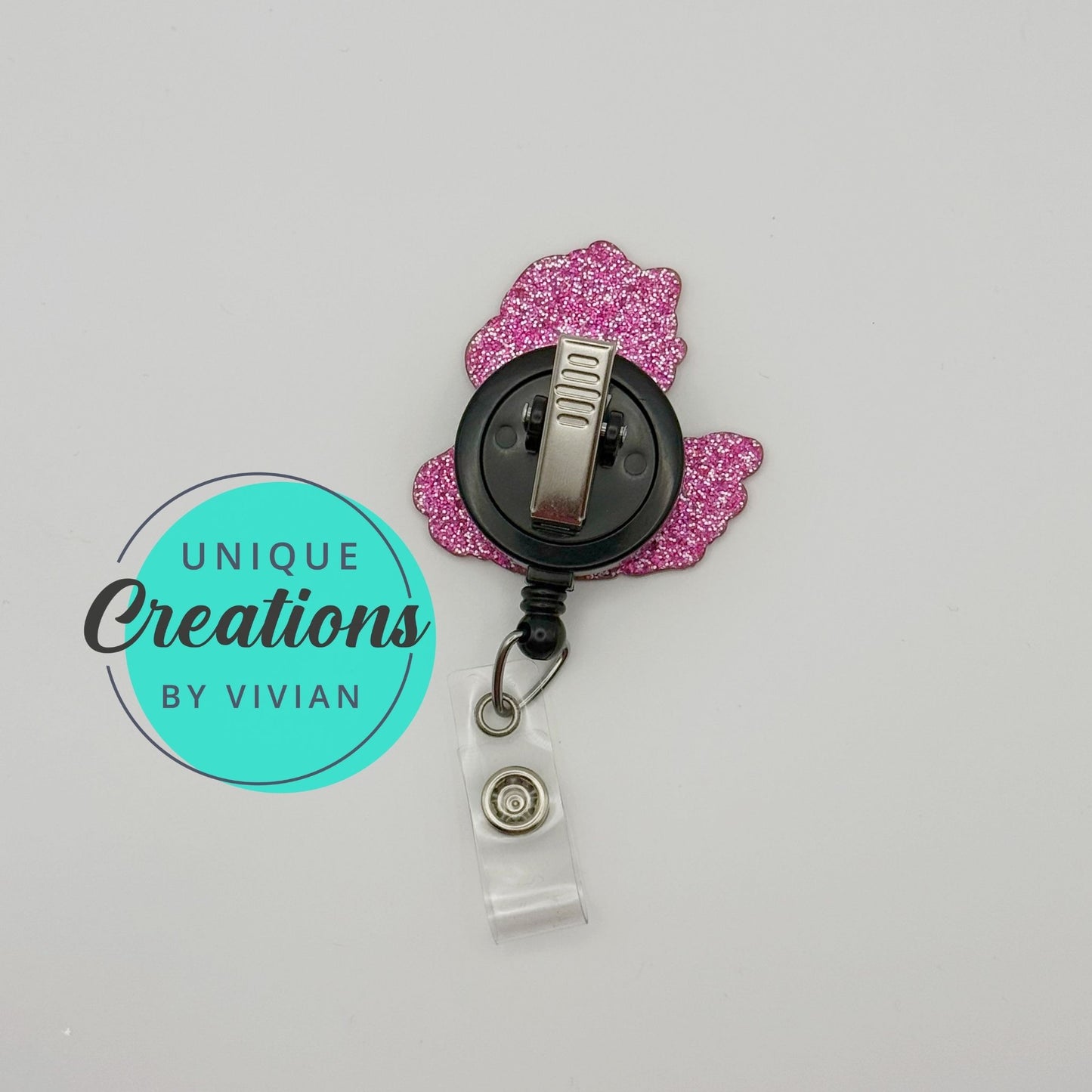 Baby Snow White Rectractable ID Badge Reel