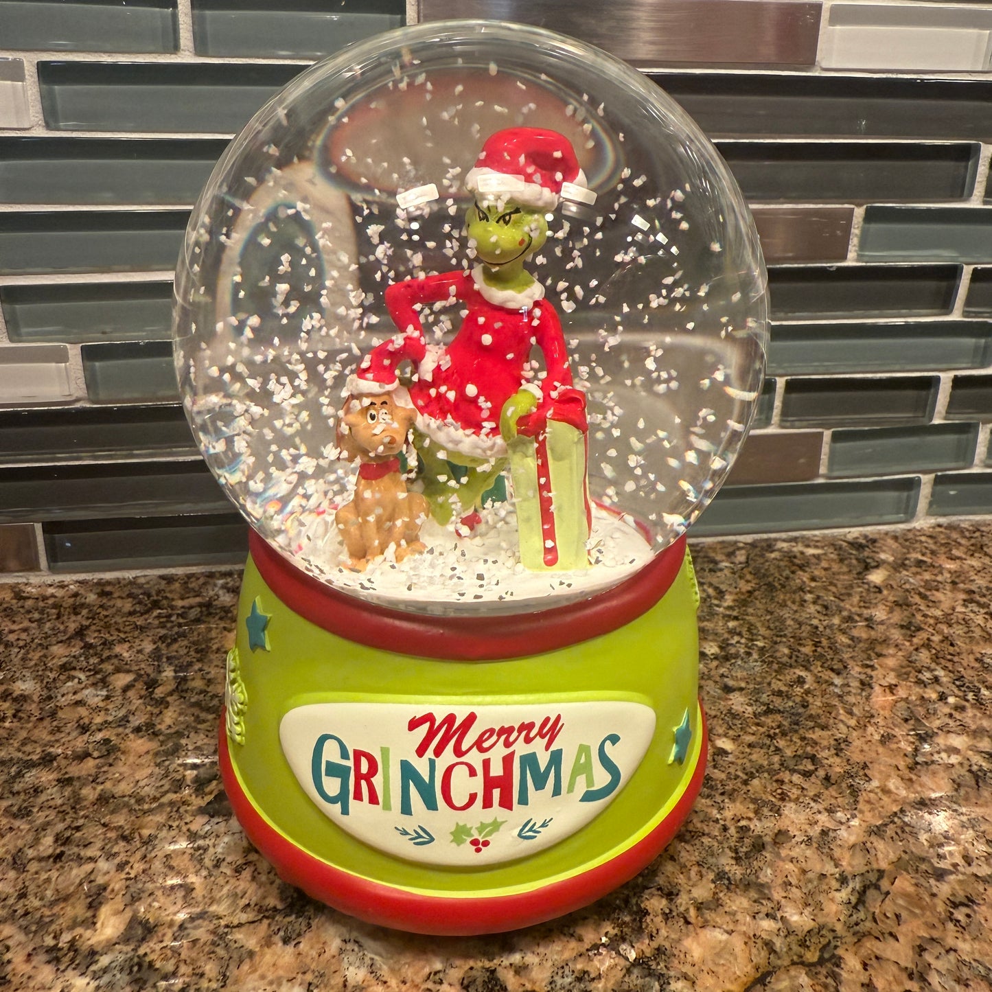 Merry Grinchmas Snow Globe