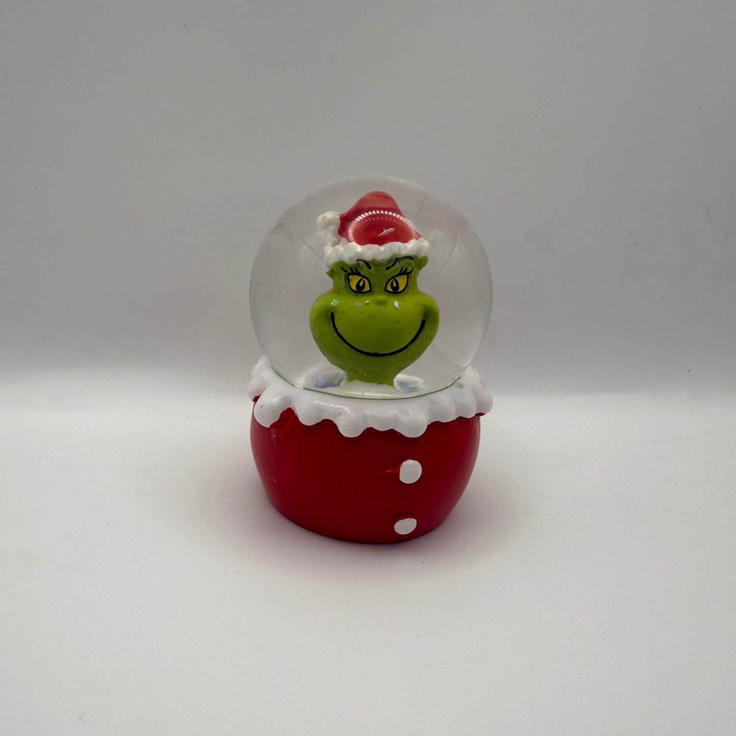 Grinch Red Snow globe