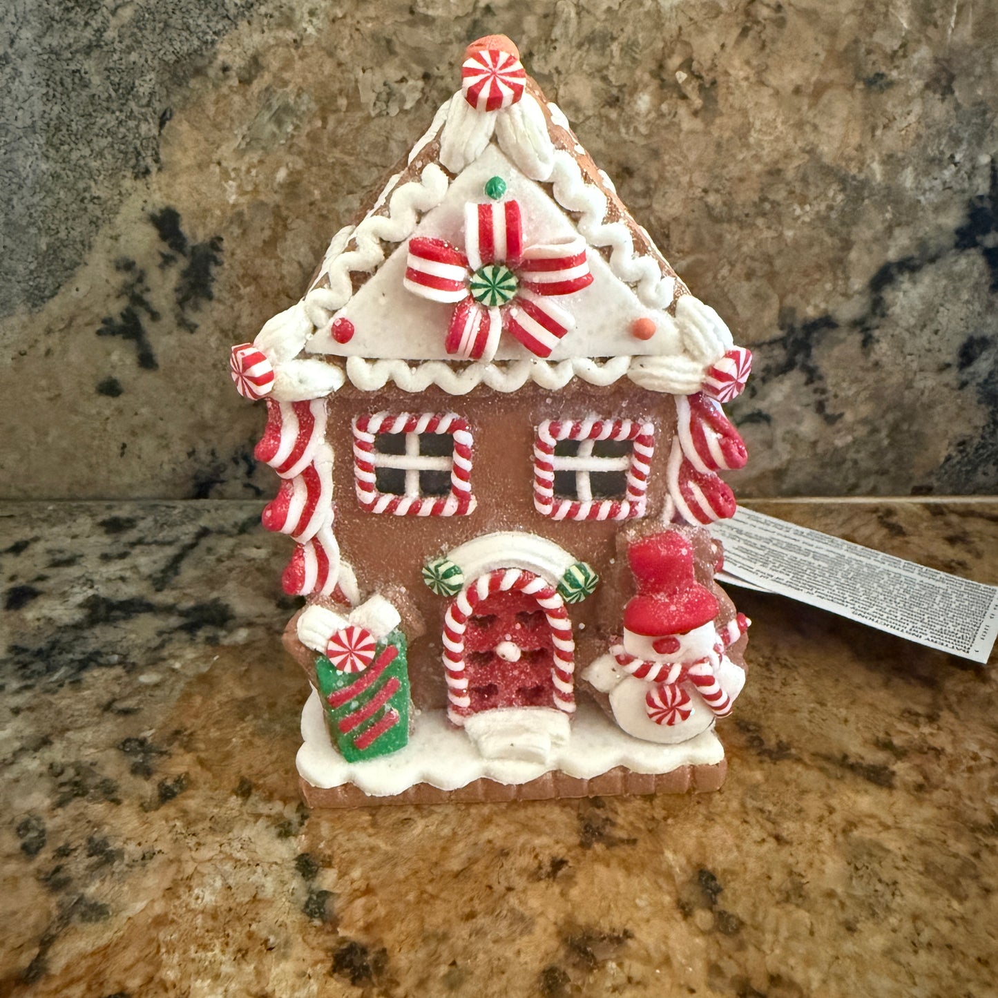 Snowman Gingerbread House