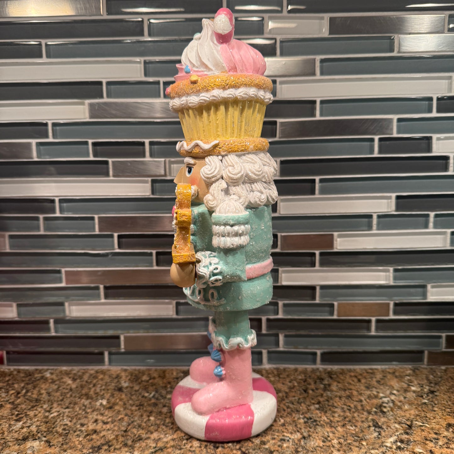 Turquoise Gingerbread Nutcracker