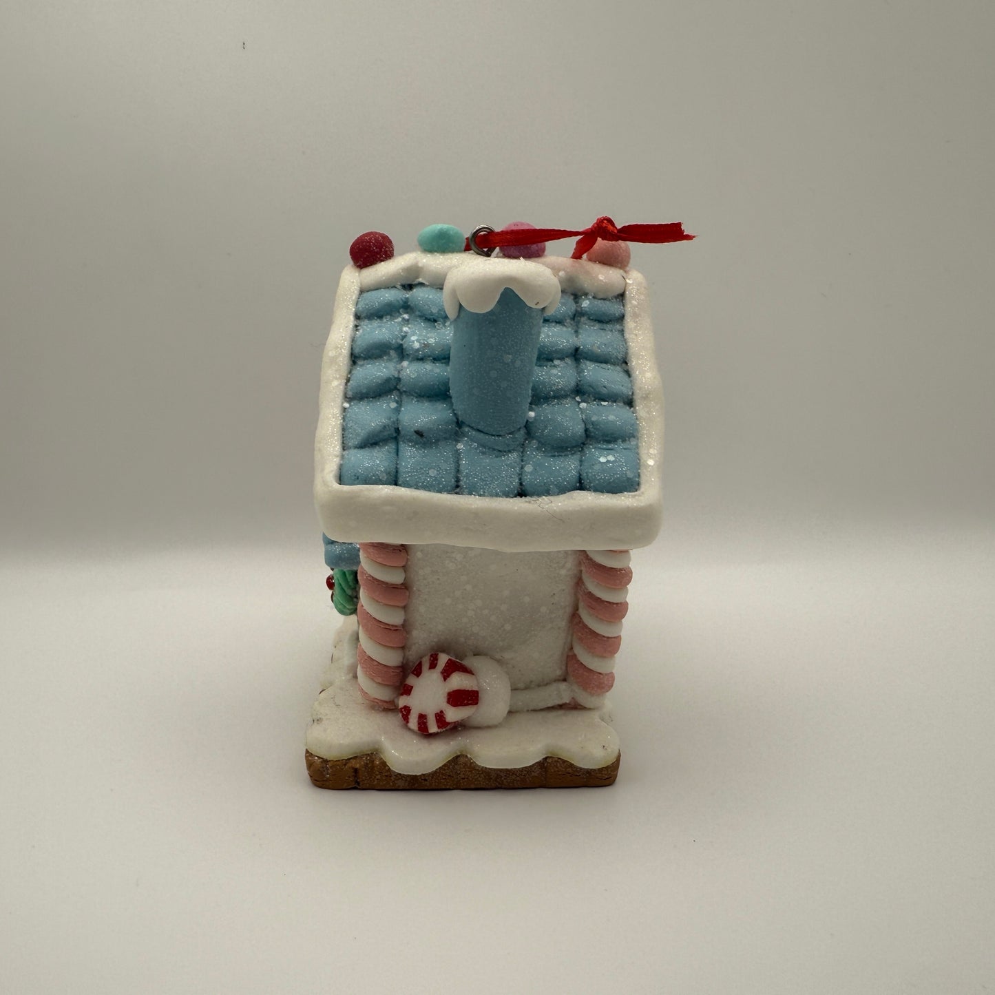 Glitter Gingerbread House Ornaments (gumdrops)