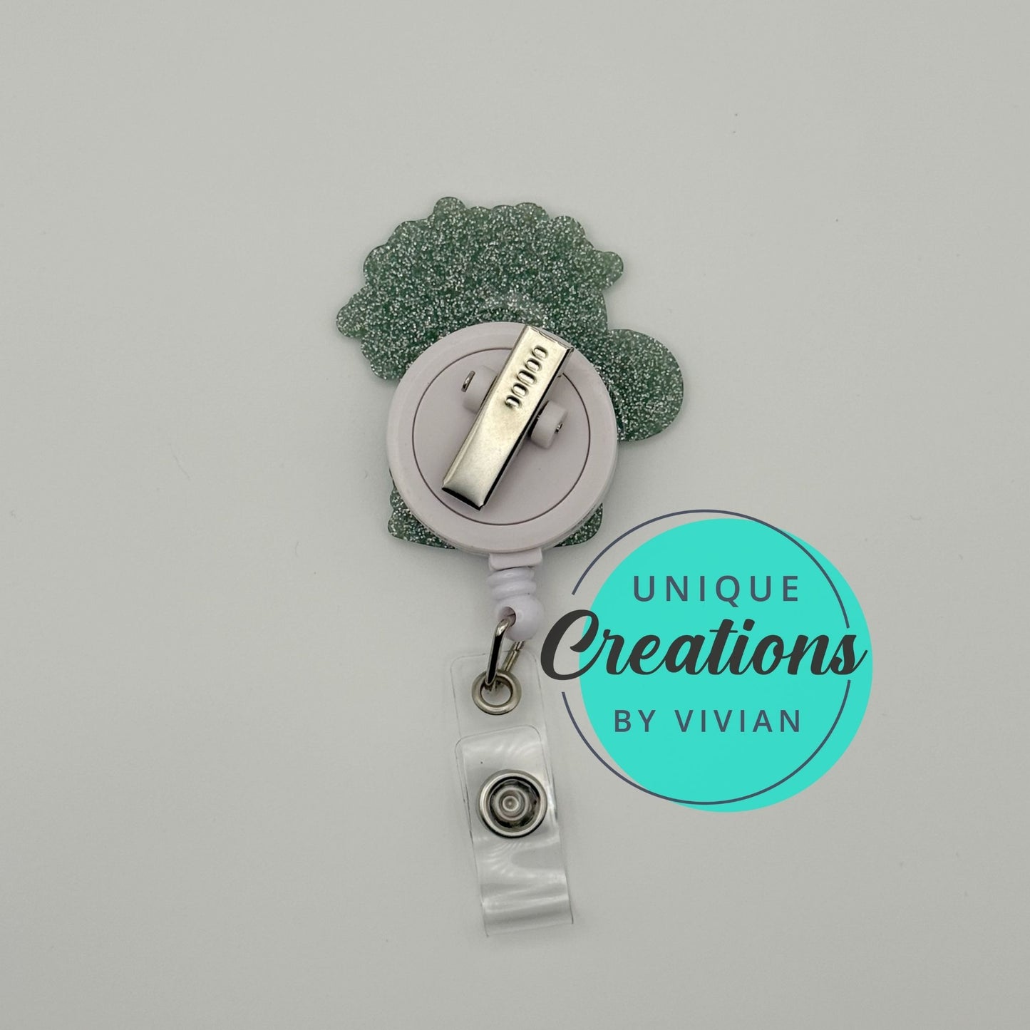 Flower Turtle ID Rectractable ID Badge Reel