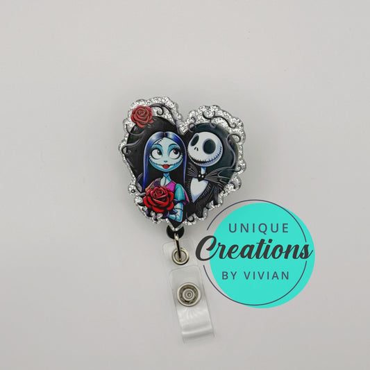 Sally and Jack Rectractable ID Badge Reel