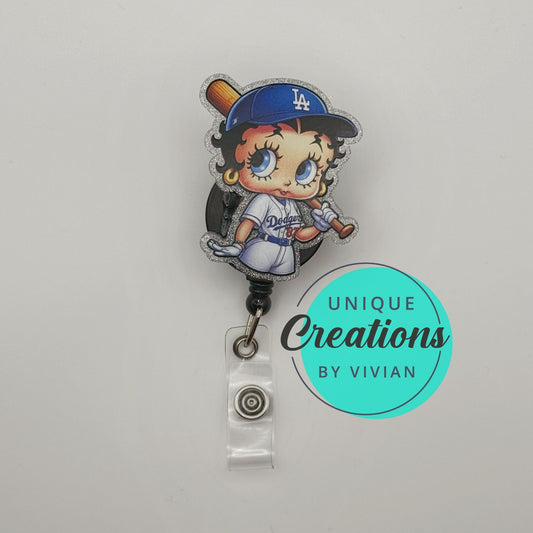 Betty Boop Rectractable ID Badge Reel