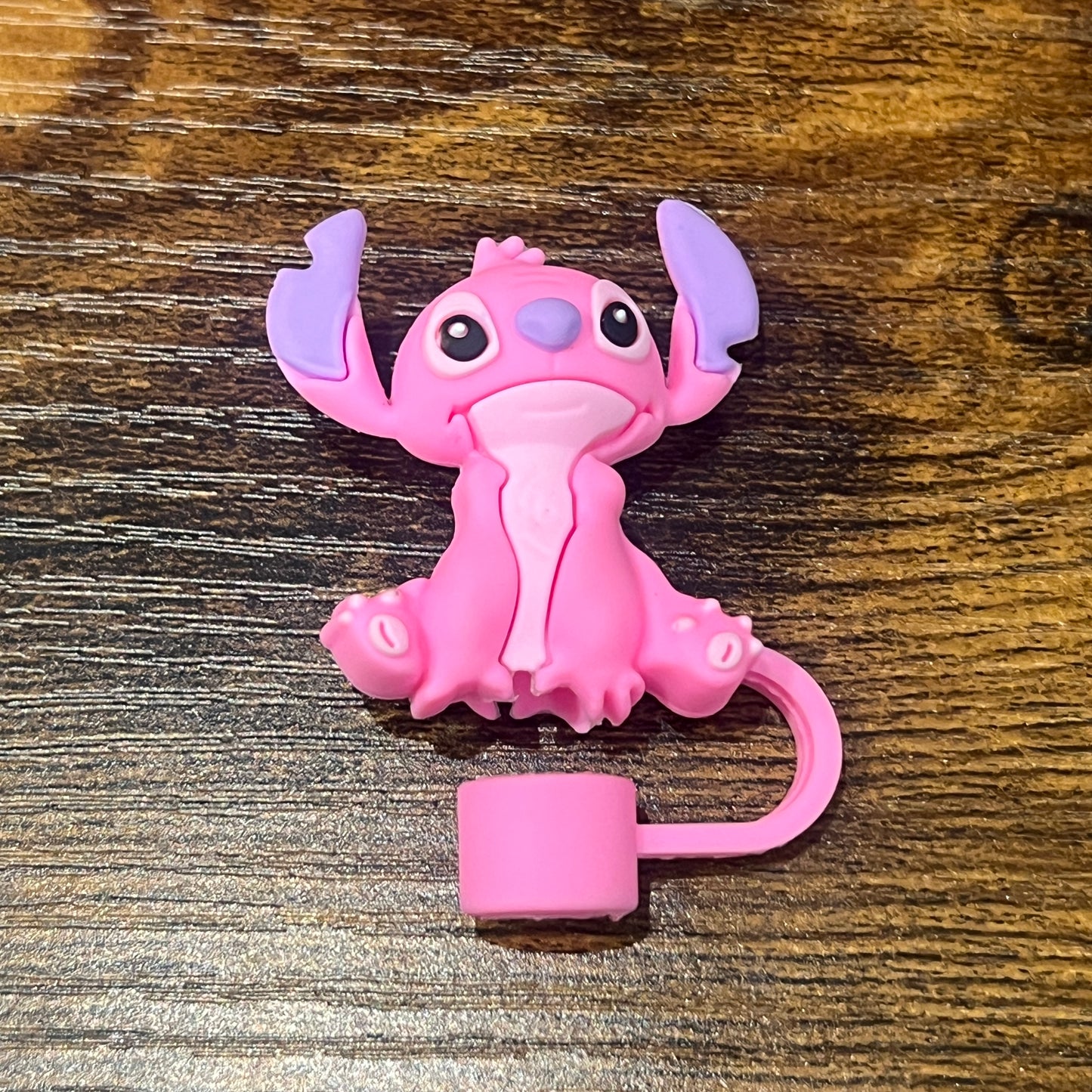 Pink & Purple Alien 3D Straw Topper