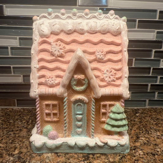 Pink gingerbread house