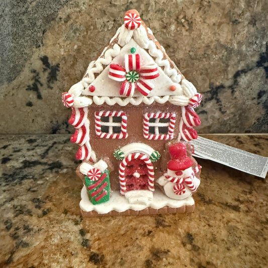Snowman Gingerbread House
